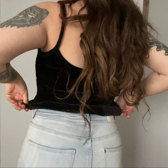 BLACK VELVET CAMI TANK TOP SIZE S - Picture 3 of 5